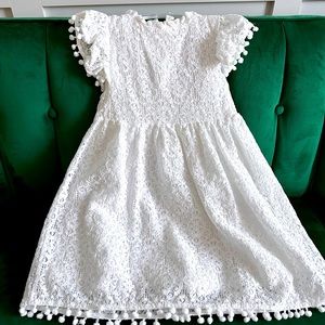 White lace dress size 9/10